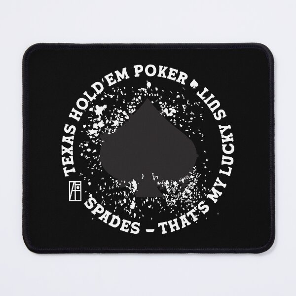 Item preview, GAME - POKER - TEXAS HOLDEM - Spades - That's my lucky suit - 1 designed and sold by ArtProjectShop.