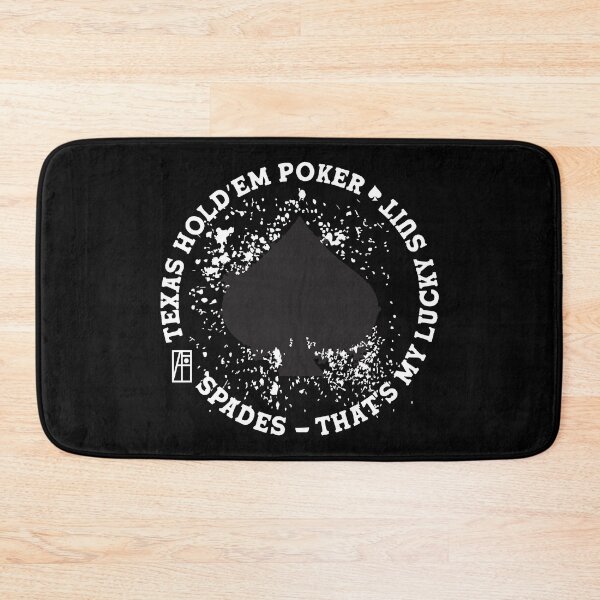 Item preview, GAME - POKER - TEXAS HOLDEM - Spades - That's my lucky suit - 1 designed and sold by ArtProjectShop.