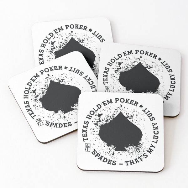 Item preview, GAME - POKER - TEXAS HOLDEM - Spades - That's my lucky suit - 2 designed and sold by ArtProjectShop.