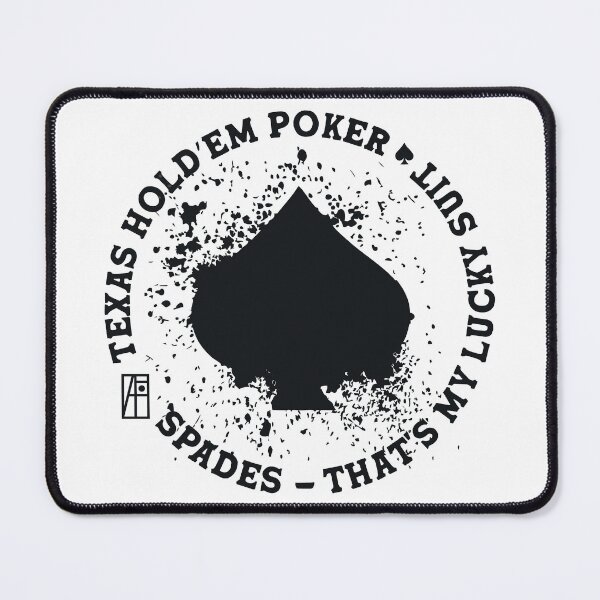 Item preview, GAME - POKER - TEXAS HOLDEM - Spades - That's my lucky suit - 2 designed and sold by ArtProjectShop.