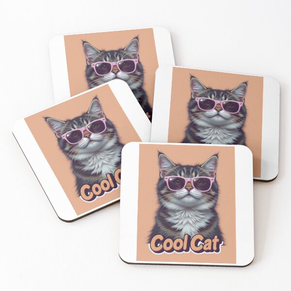 Item preview, Stay Pawsome with the Cool Cat designed and sold by ArtCreator2023.
