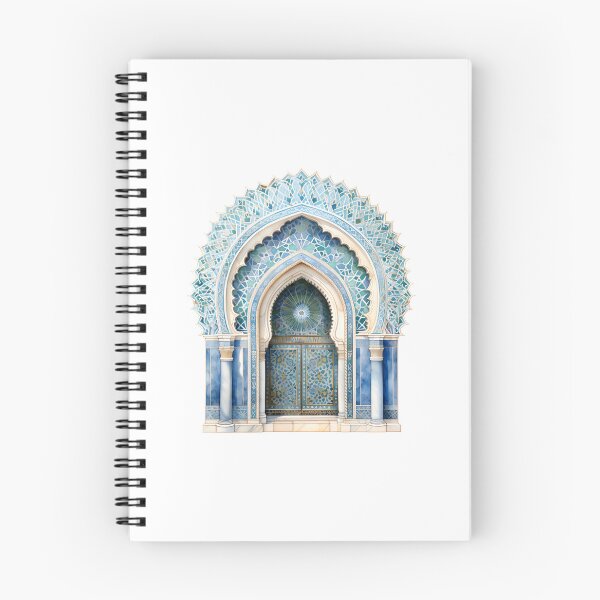 Item preview, Islamic Arch, Mosque Door Artwork | Moroccan Masjid Minimal Muslim Home Decor | Watercolour Arab Painting Islamic Wall Art designed and sold by Pink Pastel Studio.