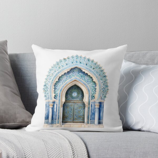 Item preview, Islamic Arch, Mosque Door Artwork | Moroccan Masjid Minimal Muslim Home Decor | Watercolour Arab Painting Islamic Wall Art designed and sold by Pink Pastel Studio.
