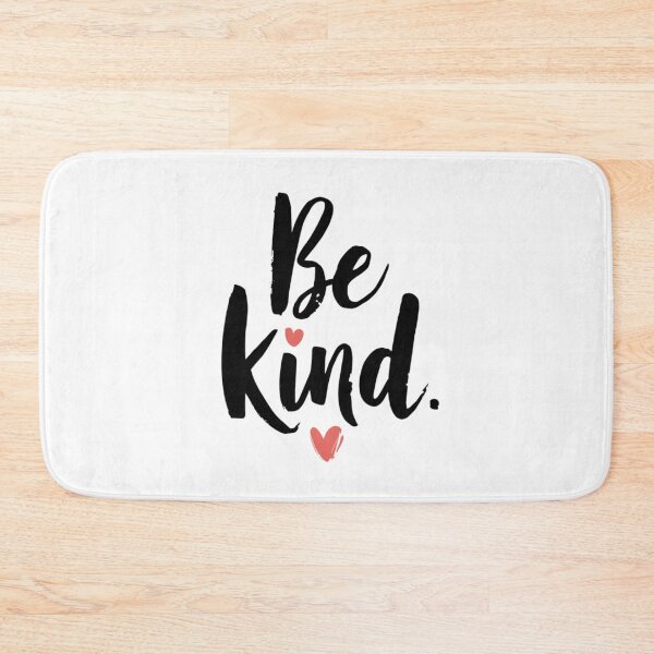 Item preview, Inspirational poster with a pink hearts: ,,Be kind." designed and sold by SaraSumi.
