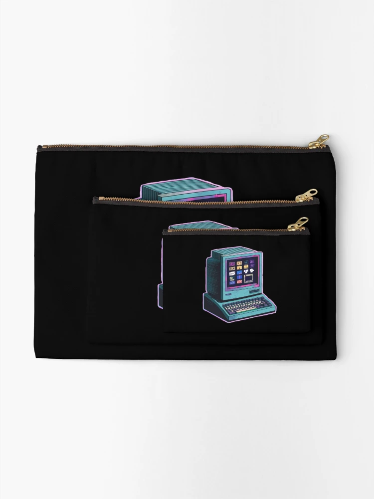 Thumbnail 2 of 4, Zipper Pouch, Old School Computer designed and sold by CosmicFreedom9.