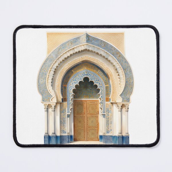 Item preview, Islamic Arch, Mosque Door Artwork | Moroccan Masjid Minimal Muslim Home Decor | Watercolour Arab Painting Islamic Wall Art designed and sold by Pink Pastel Studio.