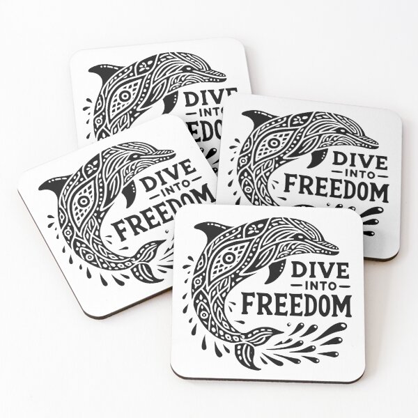 Item preview, Bohemian Dolphin Art - Dive Into Freedom Mandala Design designed and sold by Tommy Studio.