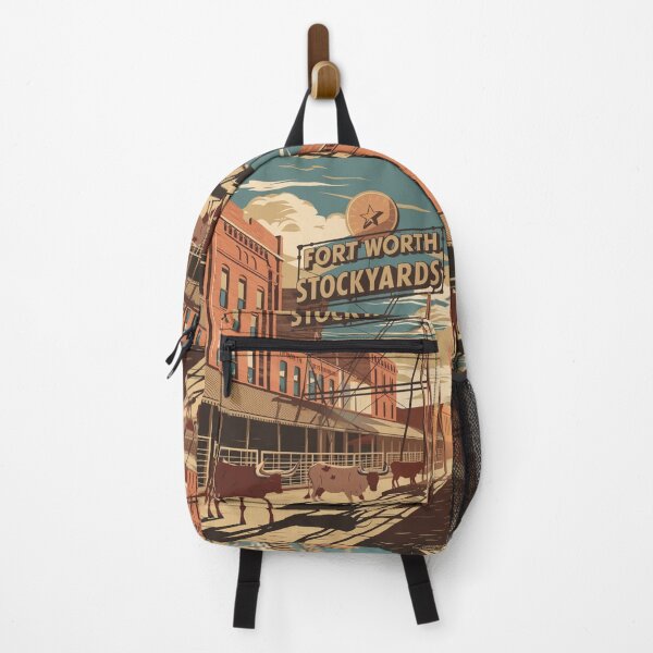 Item preview, Cowtown Vintage Travel Poster designed and sold by TravelerRat.