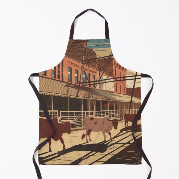 Item preview, Cowtown Vintage Travel Poster designed and sold by TravelerRat.