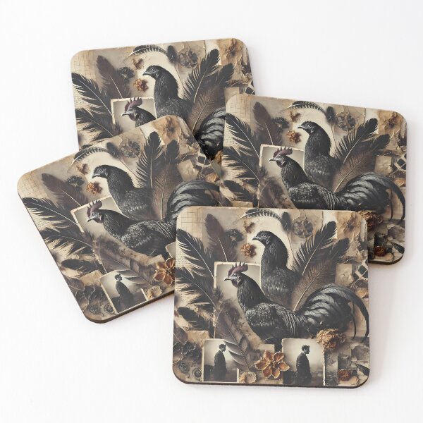 Item preview, Mysterious Rooster Collage designed and sold by FNORD-10111.