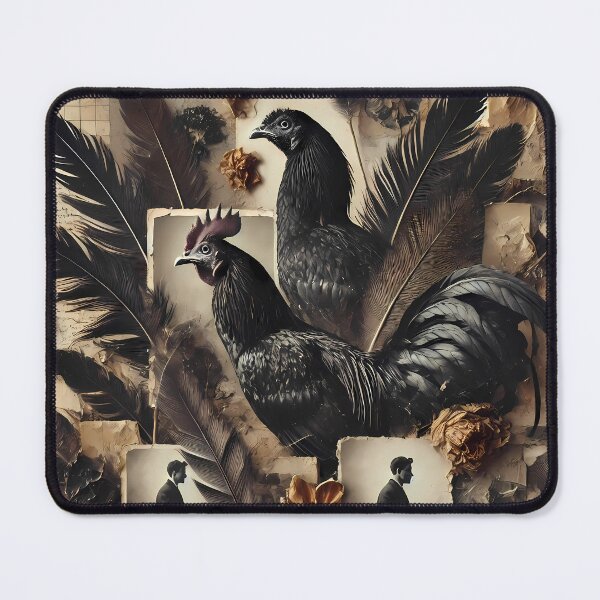 Item preview, Mysterious Rooster Collage designed and sold by FNORD-10111.