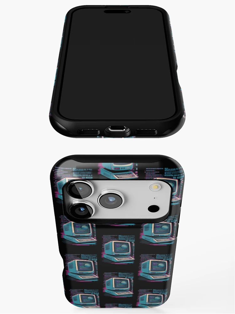 Thumbnail 3 of 4, iPhone Case, Old School Computer designed and sold by CosmicFreedom9.