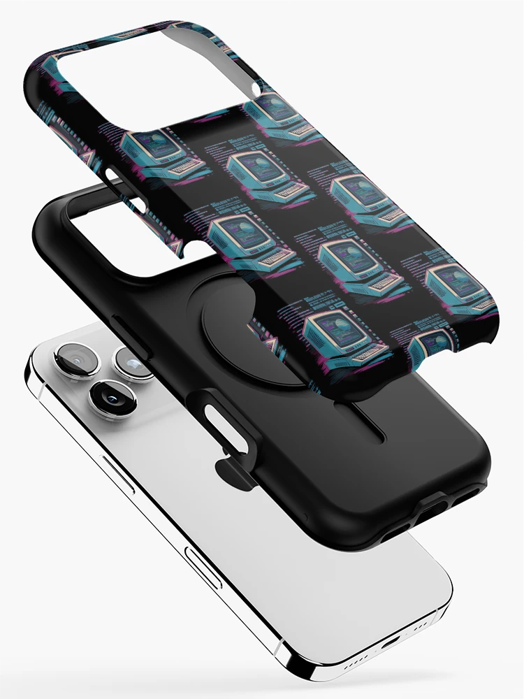 Thumbnail 2 of 4, iPhone Case, Old School Computer designed and sold by CosmicFreedom9.
