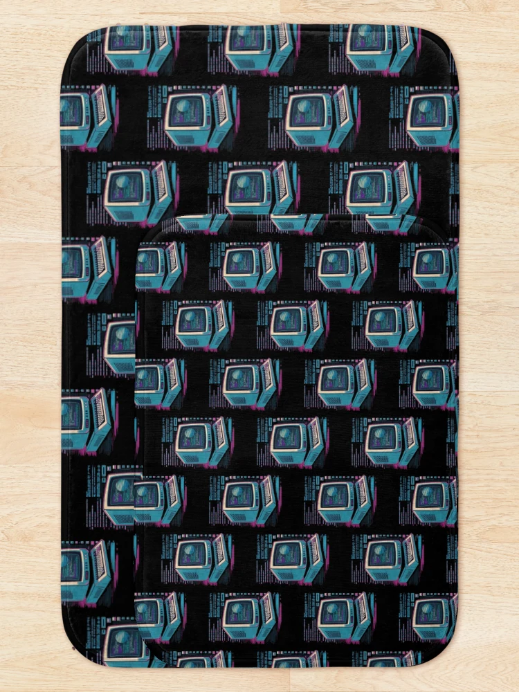 Thumbnail 5 of 6, Bath Mat, Old School Computer designed and sold by CosmicFreedom9.