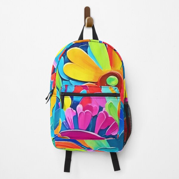 Item preview, Colorful Flower Power Painting designed and sold by Health And Fitness Posts e-Store.