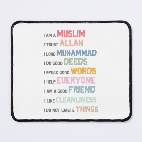 Item preview, Muslim Children Daily Affirmations Poster | Islamic Classroom Resource Motivation Art | Positive Affirmations for Kids Growth designed and sold by Pink Pastel Studio.