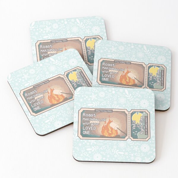 Item preview, Cozy Holiday Ticket to Roast Marshmallow with Your Loved One designed and sold by Khotekmei.
