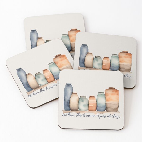 Item preview, We Have this Treasure in Jars of Clay Watercolor designed and sold by Neeshki.