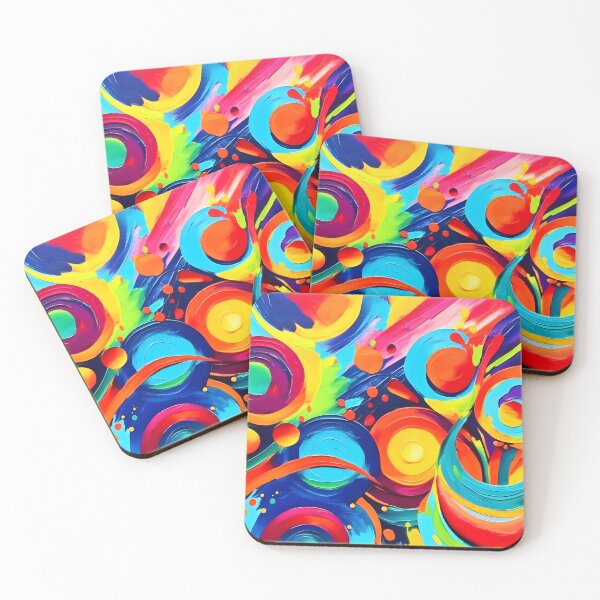 Item preview, Colorful Cosmic Chaos Painting designed and sold by Health And Fitness Posts e-Store.