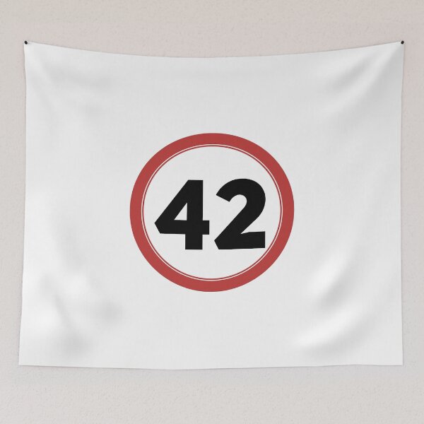 Item preview, Speed limit 42, happy 42nd birthday designed and sold by Wolagno.