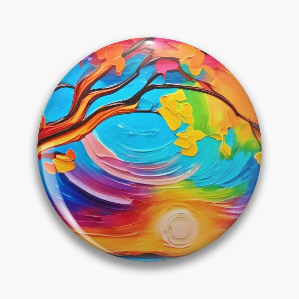 Item preview, Vibrant Tree of Life Painting designed and sold by Health And Fitness Posts e-Store.