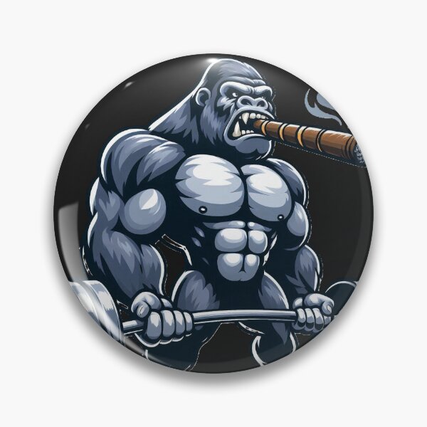 Item preview, Gorilla Deadlifting - Power and Swagger designed and sold by neildoch.