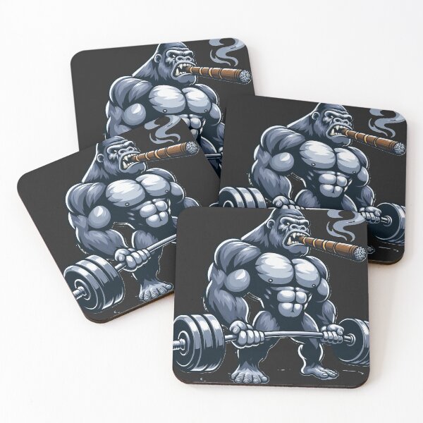 Item preview, Gorilla Deadlifting - Power and Swagger designed and sold by neildoch.