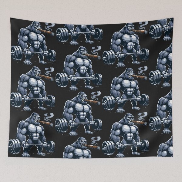 Item preview, Gorilla Deadlifting - Power and Swagger designed and sold by neildoch.