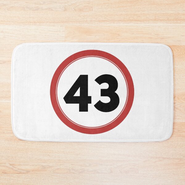 Item preview, Speed limit 43, happy 43rd birthday designed and sold by Wolagno.