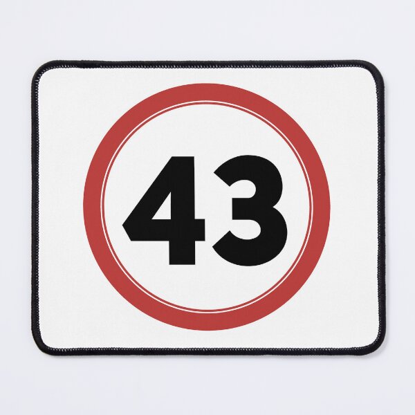 Item preview, Speed limit 43, happy 43rd birthday designed and sold by Wolagno.