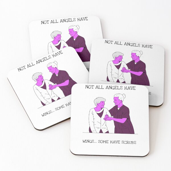 Item preview, Not All  Angels Have Wings…Some Have Scrubs     designed and sold by EngagingLayout.