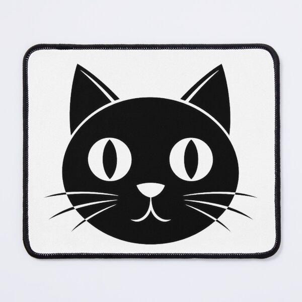 Item preview, "Minimalist Black Cat Head Silhouette" designed and sold by MyTshirtArt.