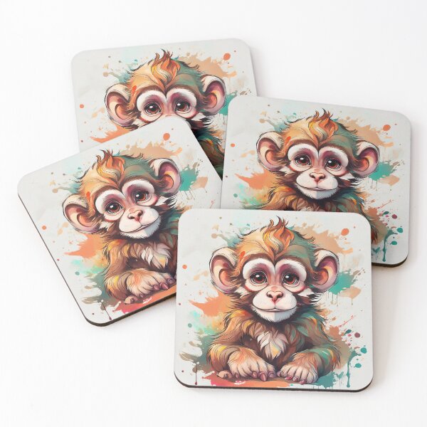 Item preview, Monkey painting designed and sold by thomasy07.