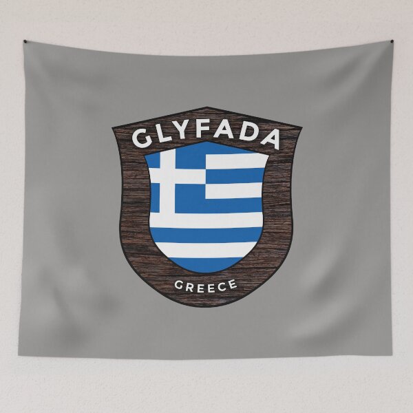 Item preview, Glyfada Greece Emblem Flag designed and sold by World Designs.