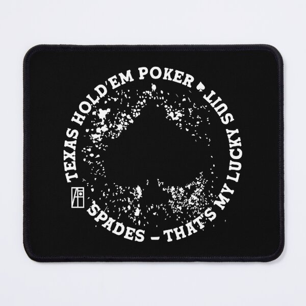 Item preview, GAME - POKER - TEXAS HOLDEM - Spades - That's my lucky suit - 3 designed and sold by ArtProjectShop.