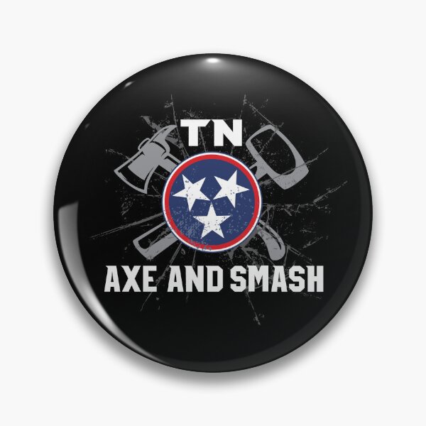 Item preview, TN Axe and Smash: Grunge Logo (for Black or Dark Blue Background) designed and sold by TNAxeandSmash.
