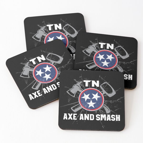Item preview, TN Axe and Smash: Grunge Logo (for Black or Dark Blue Background) designed and sold by TNAxeandSmash.