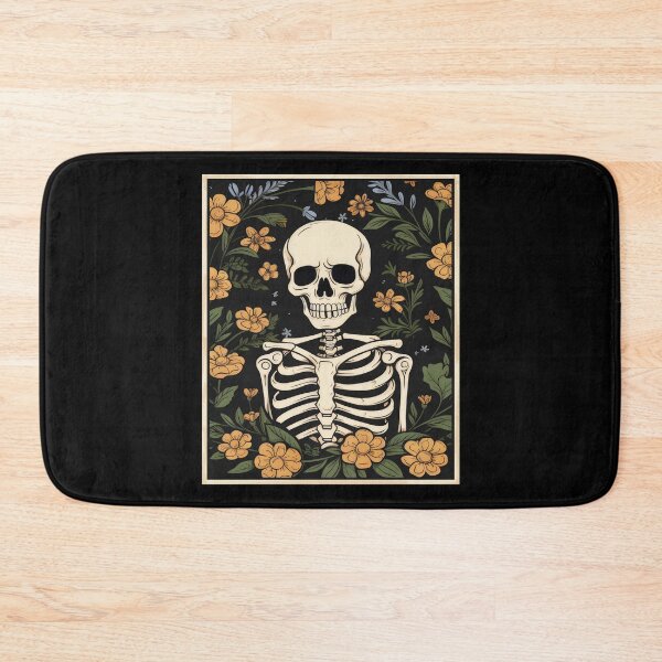 Item preview, Floral Skeleton Botanical Art designed and sold by DrawHandArt.