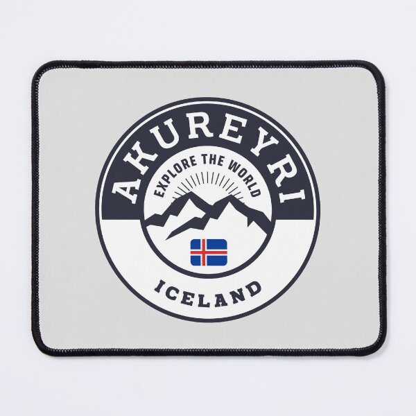 Item preview, Akureyri Iceland Black and White Crest designed and sold by World Designs.