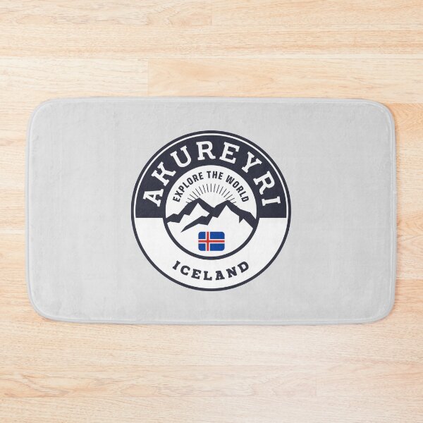 Item preview, Akureyri Iceland Black and White Crest designed and sold by World Designs.