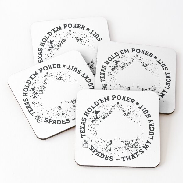 Item preview, GAME - POKER - TEXAS HOLDEM - Spades - That's my lucky suit - 4 designed and sold by ArtProjectShop.