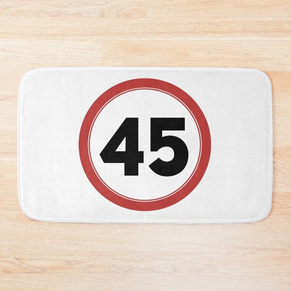 Item preview, Speed limit 45, happy 45th birthday designed and sold by Wolagno.