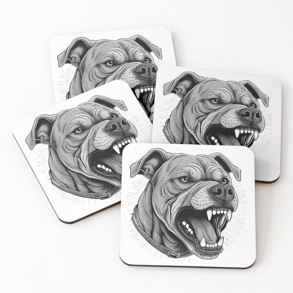 Item preview, Agressive dog portrait  designed and sold by thomasy07.