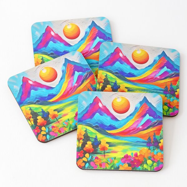 Item preview, Dreamy Mountain Majesty Painting  designed and sold by Health And Fitness Posts e-Store.