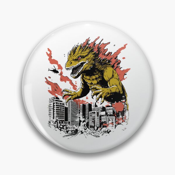 Item preview, retro Epic Monster Attack  designed and sold by DrawHandArt.