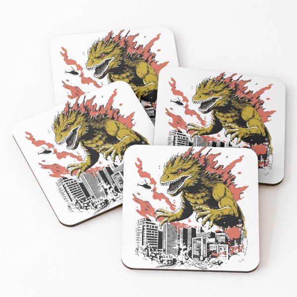 Item preview, retro Epic Monster Attack  designed and sold by DrawHandArt.