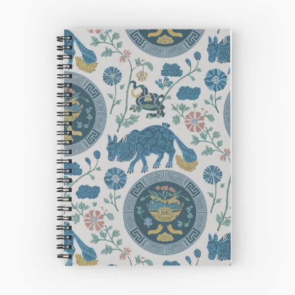 Item preview, a charming cushion pattern inspired by vintage Chinese porcelain designed and sold by bosilvercat.