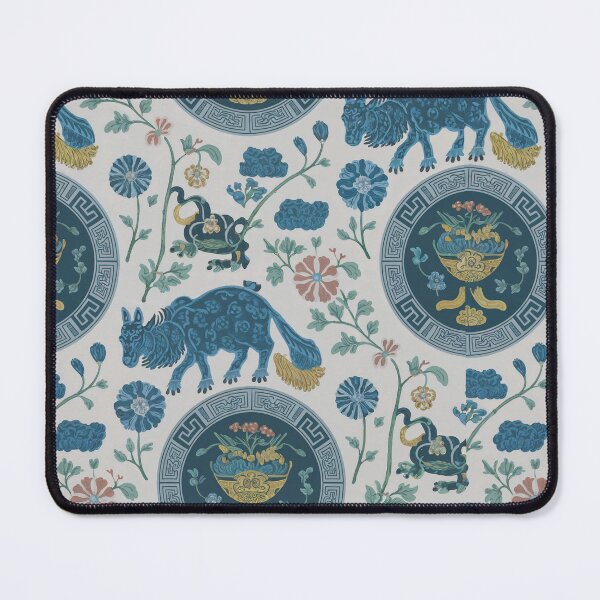 Item preview, a charming cushion pattern inspired by vintage Chinese porcelain designed and sold by bosilvercat.