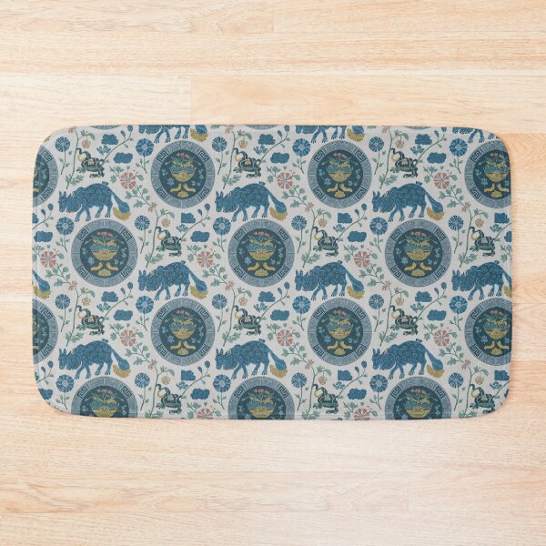 Item preview, a charming cushion pattern inspired by vintage Chinese porcelain designed and sold by bosilvercat.
