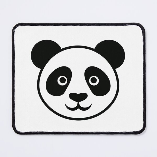 Item preview, "Minimalist Panda Head Silhouette" designed and sold by MyTshirtArt.